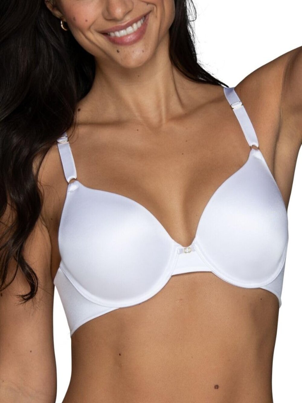Vanity Fair Womens Full Coverage Beauty Back Smoothing Bra, 4-way Stretch Fabric
